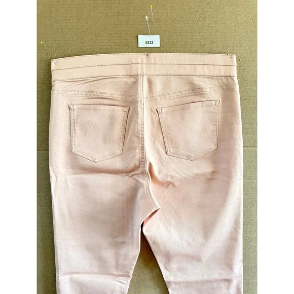 New Light Pink Women’s High waisted skinny jean casual pant stretchy  XL - Picture 12 of 12